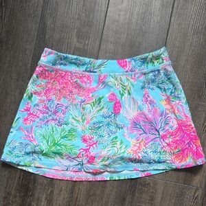 Lilly Pulitzer Pink and Blue Tropical Skirt